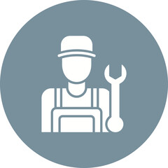 Male Plumber Icon