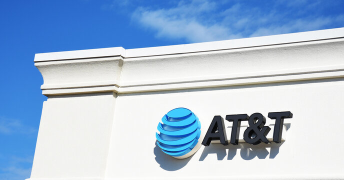 AT&T mobile operator logo
