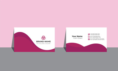 Modern Business card Design Template. Creative and clean Business card Template. Elegant Business card. Personal visiting card abstract Design. Creative Modern name card.