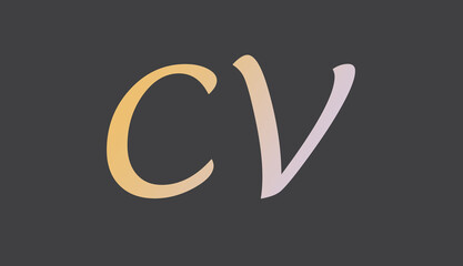 cv text and letter 