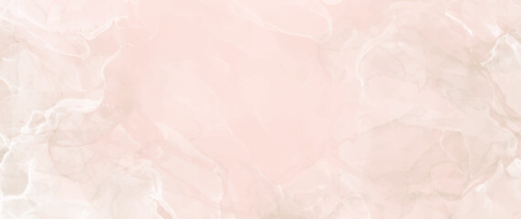 Fototapeta premium Pink vector watercolor art background. Pink watercolour texture for cards, flyers, poster. Light illustration. Marble. Stone. Stucco. Wall. Brushstrokes and splashes. Painted template for design.