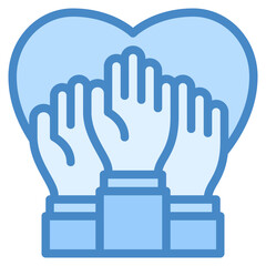 Volunteer icon for business, company, corporate, industry, finance and employment