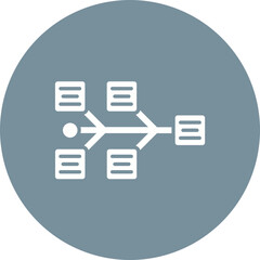 Fishbone Diagram Icon