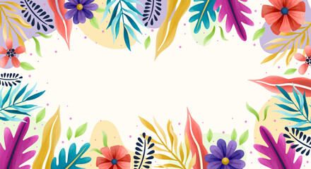 Colorful Spring Background. Vector illustration.