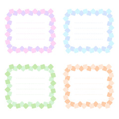 四角形できたフレーム素材