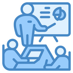 Meeting icon isolated useful for business, company, corporate, money and finance design element