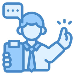 Coordinator icon isolated useful for business, company, corporate, money and finance design element
