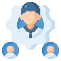 Hierarchy icon isolated useful for business, company, corporate, money and finance design element