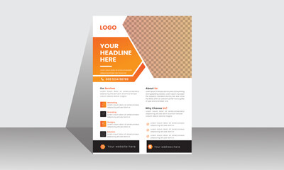 Professional modern creative flyer design templates. Personal flyer design with company logo.
