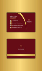 Luxury business card template. modern print templates personal visiting card. professional luxury name card. 
