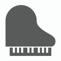 piano icon, keyboard vector, organ illustration