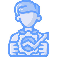 Productivity icon isolated useful for business, company, corporate, money and finance design element