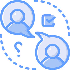 Conversation icon isolated useful for business, company, corporate, money and finance design element