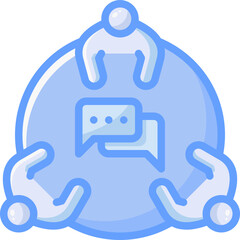 Meeting icon isolated useful for business, company, corporate, money and finance design element