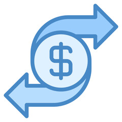 Money transfer icon isolated useful for business, ecommerce, retail, delivery, shopping and online design element