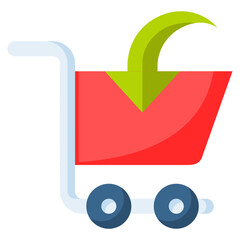 Add to cart icon isolated useful for business, e commerce, retail, delivery, shopping and online design element