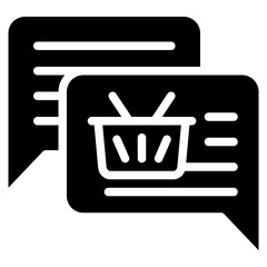 Chat icon isolated useful for business, ecommerce, retail, delivery, shopping and online design element