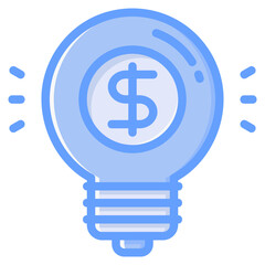 Idea icon isolated useful for finance, currency, money, business, bank, economy and investment design element