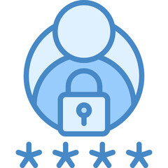 Secure login icon isolated useful for development, business, technology, computer, internet and engineer design element