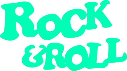 Turquoise rock&roll sign
