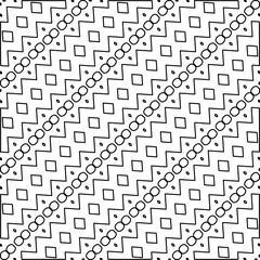  Diagonal pattern.Monochrome ornamental texture with smooth linear shapes, zigzag lines, lace pattern.Abstract geometric black and white pattern for web page, textures, card, poster, fabric, textile.