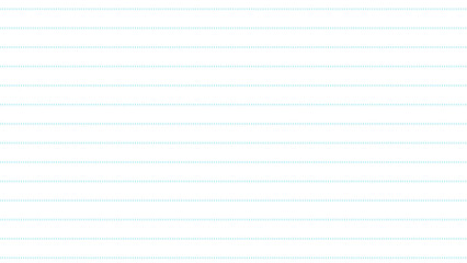 シンプルな水色の破線のストライプ模様　16：9　便箋メモ帳　横縞
