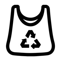 Plastic bag icon 