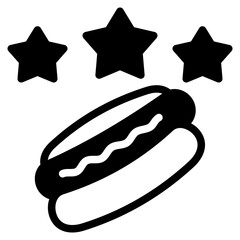 Favorite icon isolated useful for delivery, food, service, courier, online and restaurant design element