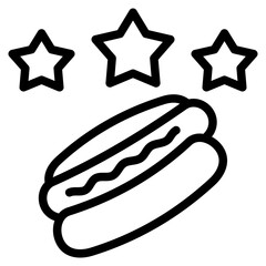 Favorite icon isolated useful for delivery, food, service, courier, online and restaurant design element