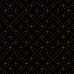 Fototapeta premium geometric vector pattern in gold color