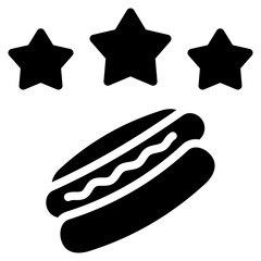 Favorite icon isolated useful for delivery, food, service, courier, online and restaurant design element