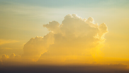 sunset in the clouds