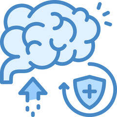 Memory icon isolated useful for human, cognitive, psychology, mind, thinking, development and cognition design element