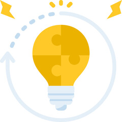 Logical thinking icon isolated useful for human, cognitive, psychology, mind, thinking, development and cognition design element