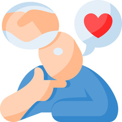 Social thinking icon isolated useful for human, cognitive, psychology, mind, thinking, development and cognition design element