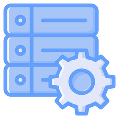 Data integration icon isolated useful for computer, network, technology, internet, server, cloud, database and computing design element