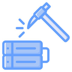 Data mining icon isolated useful for computer, network, technology, internet, server, cloud, database and computing design element