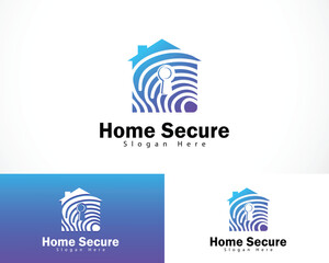 home secure logo creative technology creative design icon