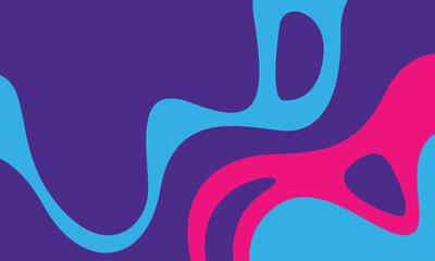 Fototapeta premium Abstract wavy background template with vibrant color. This's good for banner
