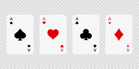 Cards icon set simple design