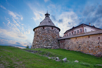 Obraz premium Solovetsky islands, Russia, Karelia. Tower of USSR ex-prison