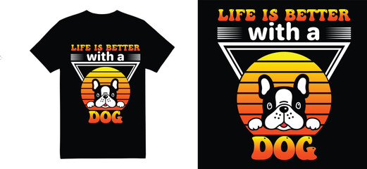 Dog T-shirt Design Template Bundle