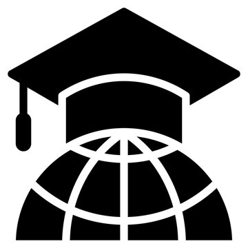 Oneducation icon for elearning, online, webinar, learning, course, education and technology