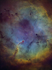 Naklejka na ściany i meble Elephant Trunk Nebula, Nebula , Astrophotography