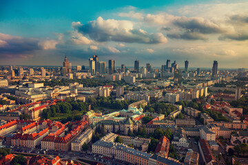 Obraz premium View of modern Warsaw