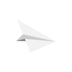 Fototapeta premium Paper plane isolated on the background