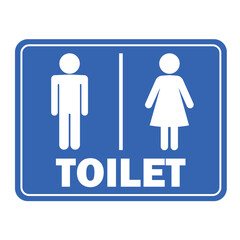 toilet restroom sign men women gents ladies blue