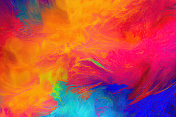 abstract colorful background in watercolor style created with Generative AI technology