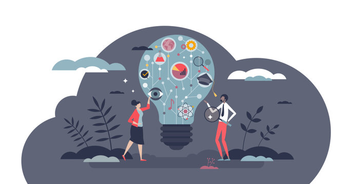 Data literacy as information knowledge or education skill tiny person concept, transparent background. Ability to understand information with competence and analyze it illustration.