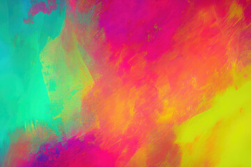 Obraz na płótnie Canvas abstract colorful background in watercolor style created with Generative AI technology